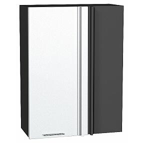 Шкаф верхний прямой угловой Валерия-М Белый металлик Graphite 920*700*345