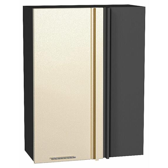Шкаф верхний прямой угловой Валерия-М Бежевый металлик Graphite 920*700*345