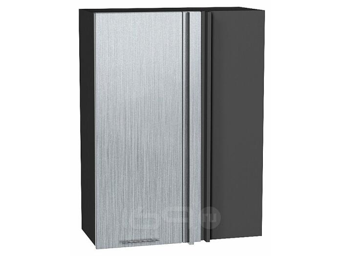 Шкаф верхний прямой угловой Валерия-М Серый металлик дождь светлый Graphite 920*700*345