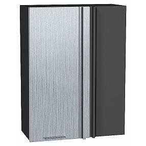 Шкаф верхний прямой угловой Валерия-М Серый металлик дождь светлый Graphite 920*700*345