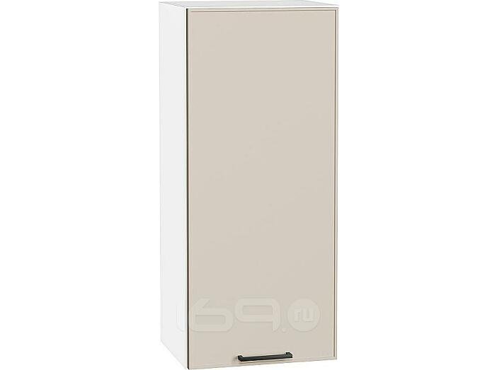 Шкаф верхний с 1-ой дверцей Эйр Cream Silk/Белый 920*400*320