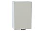 Шкаф верхний с 1-ой дверцей Евро Агат / Белый 716*450*318