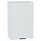 Шкаф верхний с 1-ой дверцей Евро Белый / Белый 716*450*318