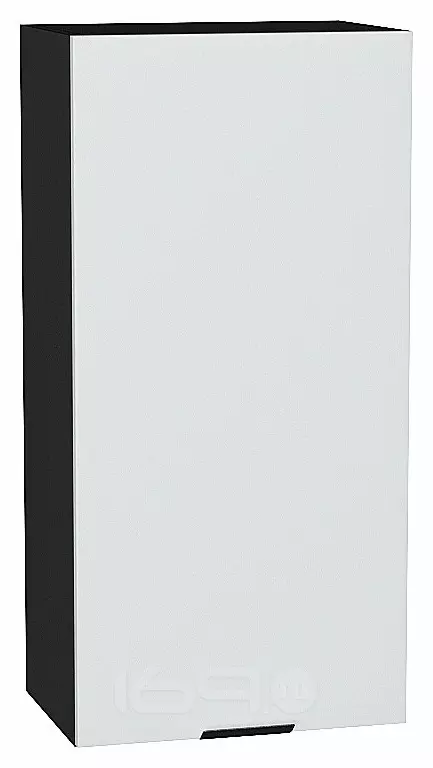 Шкаф верхний с 1-ой дверцей Евро Белый / Graphite 920*450*318