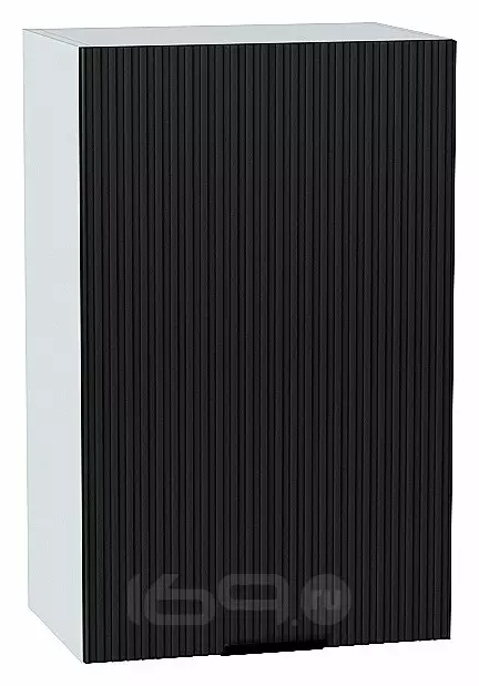 Шкаф верхний с 1-ой дверцей Евро Лайн Антрацит / Graphite 716*450*318