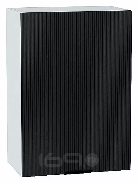 Шкаф верхний с 1-ой дверцей Евро Лайн Антрацит / Graphite 716*500*318