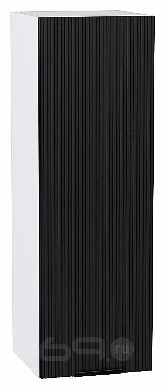 Шкаф верхний с 1-ой дверцей Евро Лайн Антрацит / Graphite 920*300*318