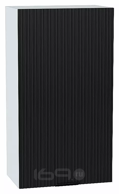 Шкаф верхний с 1-ой дверцей Евро Лайн Антрацит / Graphite 920*500*318