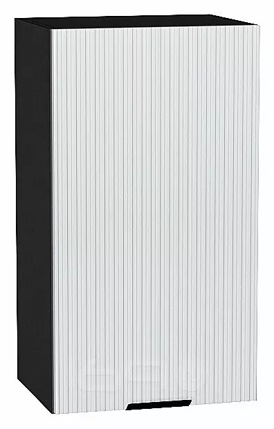 Шкаф верхний с 1-ой дверцей Евро Лайн Белый / Graphite 716*400*318