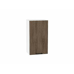 Шкаф верхний с 1-ой дверцей Флэт Brown Casella Oak 2S/Белый 716*400*318