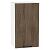 Шкаф верхний с 1-ой дверцей Флэт Brown Casella Oak 2S/Белый 716*400*318