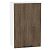 Шкаф верхний с 1-ой дверцей Флэт Brown Casella Oak 2S/Белый 716*450*318