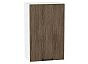 Шкаф верхний с 1-ой дверцей Флэт Brown Casella Oak 2S/Белый 716*450*318