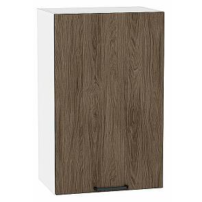 Шкаф верхний с 1-ой дверцей Флэт Brown Casella Oak 2S/Белый 716*450*318