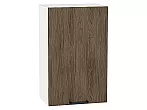 Шкаф верхний с 1-ой дверцей Флэт Brown Casella Oak 2S/Белый 716*450*318