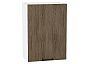 Шкаф верхний с 1-ой дверцей Флэт Brown Casella Oak 2S/Белый 716*500*318