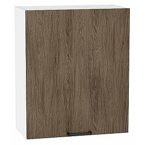 Шкаф верхний с 1-ой дверцей Флэт Brown Casella Oak 2S/Белый 716*600*318
