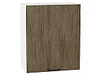 Шкаф верхний с 1-ой дверцей Флэт Brown Casella Oak 2S/Белый 716*600*318