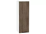 Шкаф верхний с 1-ой дверцей Флэт Brown Casella Oak 2S/Белый 920*300*318