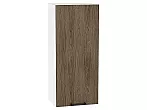 Шкаф верхний с 1-ой дверцей Флэт Brown Casella Oak 2S/Белый 920*400*318