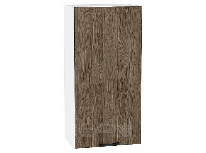 Шкаф верхний с 1-ой дверцей Флэт Brown Casella Oak 2S/Белый 920*450*318