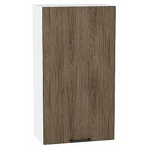 Шкаф верхний с 1-ой дверцей Флэт Brown Casella Oak 2S/Белый 920*500*318