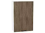 Шкаф верхний с 1-ой дверцей Флэт Brown Casella Oak 2S/Белый 920*600*318
