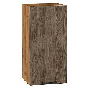 Шкаф верхний с 1-ой дверцей Флэт Brown Casella Oak 2S/Дуб Вотан 716*350*318