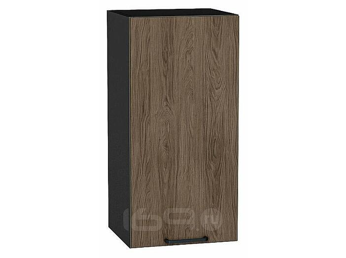 Шкаф верхний с 1-ой дверцей Флэт Brown Casella Oak 2S/Graphite 716*350*318