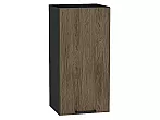 Шкаф верхний с 1-ой дверцей Флэт Brown Casella Oak 2S/Graphite 716*350*318