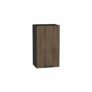 Шкаф верхний с 1-ой дверцей Флэт Brown Casella Oak 2S/Graphite 716*400*318