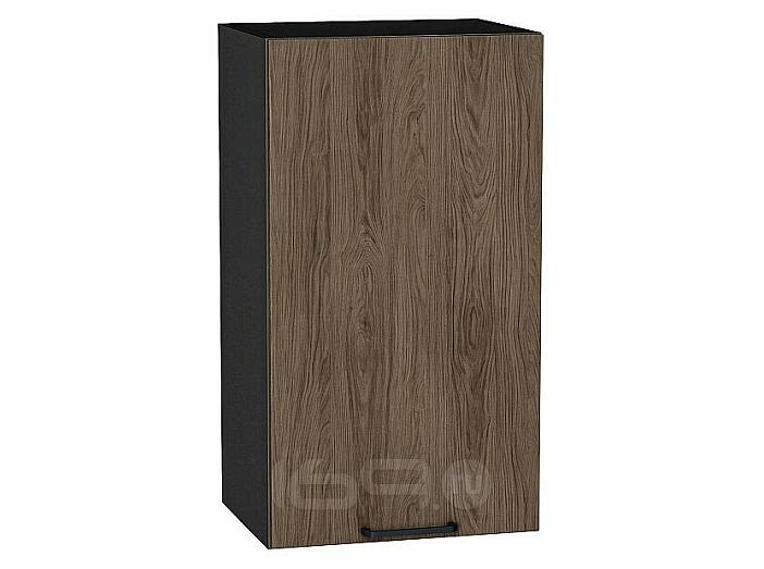 Шкаф верхний с 1-ой дверцей Флэт Brown Casella Oak 2S/Graphite 716*400*318