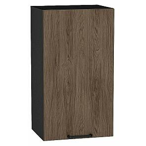 Шкаф верхний с 1-ой дверцей Флэт Brown Casella Oak 2S/Graphite 716*400*318