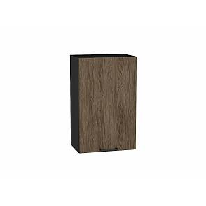 Шкаф верхний с 1-ой дверцей Флэт Brown Casella Oak 2S/Graphite 716*450*318