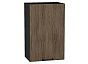 Шкаф верхний с 1-ой дверцей Флэт Brown Casella Oak 2S/Graphite 716*450*318