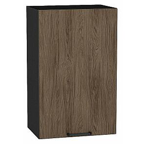 Шкаф верхний с 1-ой дверцей Флэт Brown Casella Oak 2S/Graphite 716*450*318