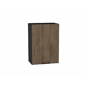 Шкаф верхний с 1-ой дверцей Флэт Brown Casella Oak 2S/Graphite 716*500*318
