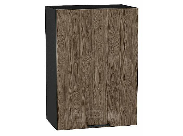 Шкаф верхний с 1-ой дверцей Флэт Brown Casella Oak 2S/Graphite 716*500*318