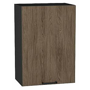 Шкаф верхний с 1-ой дверцей Флэт Brown Casella Oak 2S/Graphite 716*500*318