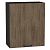 Шкаф верхний с 1-ой дверцей Флэт Brown Casella Oak 2S/Graphite 716*600*318