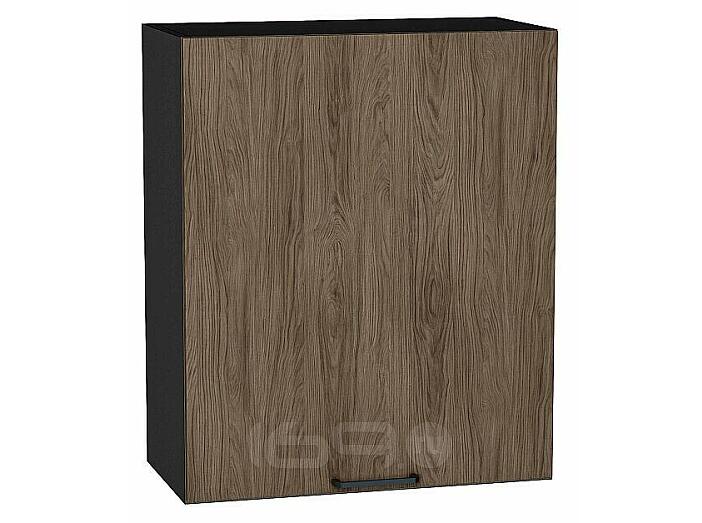 Шкаф верхний с 1-ой дверцей Флэт Brown Casella Oak 2S/Graphite 716*600*318