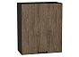 Шкаф верхний с 1-ой дверцей Флэт Brown Casella Oak 2S/Graphite 716*600*318