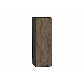 Шкаф верхний с 1-ой дверцей Флэт Brown Casella Oak 2S/Graphite 920*300*318