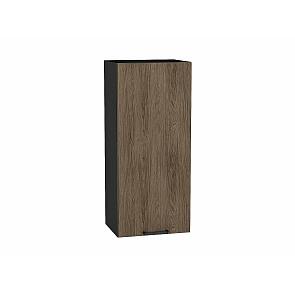 Шкаф верхний с 1-ой дверцей Флэт Brown Casella Oak 2S/Graphite 920*400*318