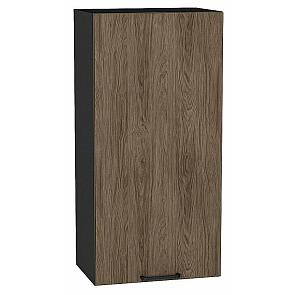 Шкаф верхний с 1-ой дверцей Флэт Brown Casella Oak 2S/Graphite 920*450*318