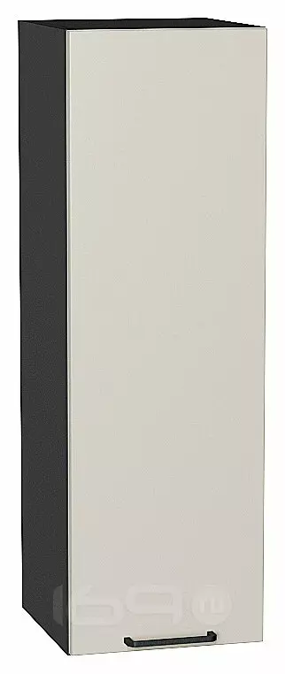 Шкаф верхний с 1-ой дверцей Флэт Cashmere In 2S/Graphite 920*300*318