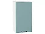 Шкаф верхний с 1-ой дверцей Флэт Grey-green In 2S/Белый 716*400*318