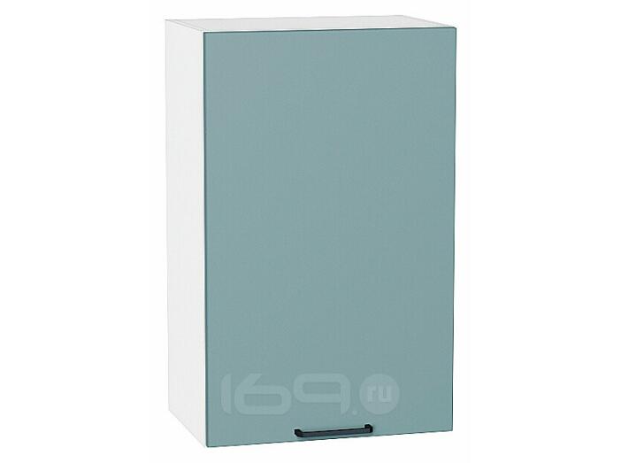 Шкаф верхний с 1-ой дверцей Флэт Grey-green In 2S/Белый 716*450*318
