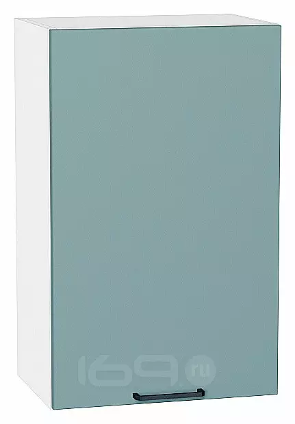Шкаф верхний с 1-ой дверцей Флэт Grey-green In 2S/Белый 716*450*318