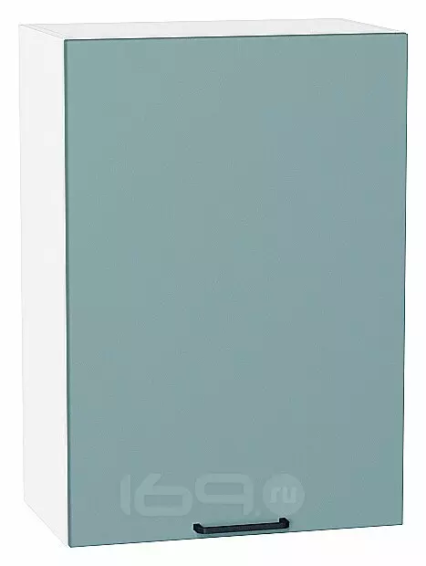 Шкаф верхний с 1-ой дверцей Флэт Grey-green In 2S/Белый 716*500*318